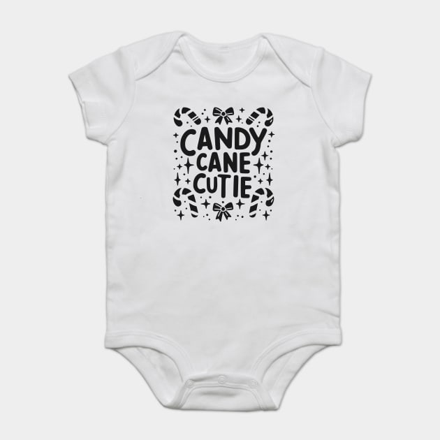 Candy Cane Cutie Baby Bodysuit by Frank Ring